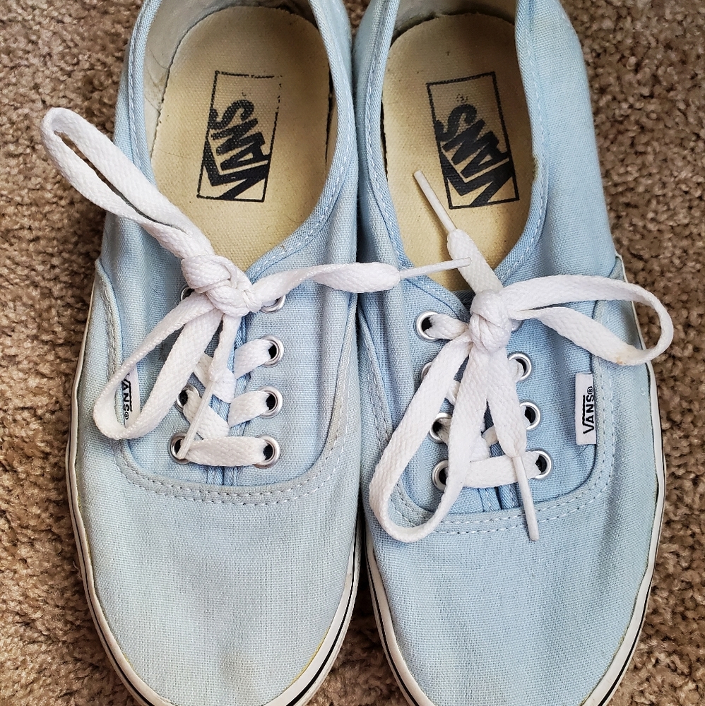 Light Blue Low Top Vans